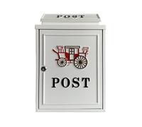 Cassetta postale a muro, Cassetta postale Villa, antipioggia, stile antico, in stile inglese(White Horse)
