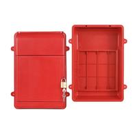 cassetta postale a muro, Senza schienale, design con cavo, resistente e durevole(Red)