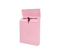 Cassetta postale a parete Cassetta postale con serratura Cassetta postale da parete per la raccolta dei rifiuti Rosa