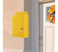 Cassetta postale a parete con ampia apertura, per raccolta di carte,