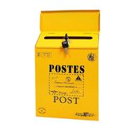 Cassetta postale a parete in ferro a tema retrò con serratura per uso domestico all ' aperto e interno in spazi commerciali residenziali Vecchio portaposta in metallo