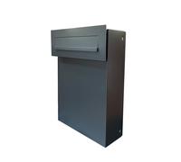 Cassetta Postale a Passaggio per Recinzione FLAT Design Antracite RAL 7016 - CX-050