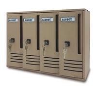 Cassetta Postale Alubox Cubo C4 42 x 17,5 x 30 Sabbia