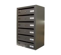 CASSETTA POSTALE ALUBOX CUBO/R 6 38,5X25X63 GR GHISA
