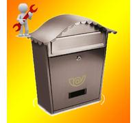 CASSETTA POSTALE ALUBOX FORMATO 29CHALETIX - Inox RIVISTA ALTA QUALITA'