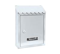 CASSETTA POSTALE BIANCA DA ESTERNO CON TETTUCCIO CM 21X6,2X30H POSTA LETTERE