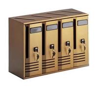 ALUBOX CUBO C4 BLOCCHIERA BRONZO