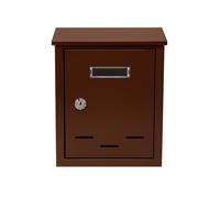 CASSETTA POSTALE BUCA LETTERE POSTA DA ESTERNO CON DOPPIA CHIAVE NERA GRIGIA