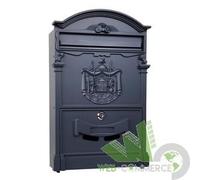 CASSETTA POSTALE BUCA LETTERE POSTA REGIA ANTRACITE 25,5X9X41 CM ALLUMINIO