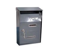 Cassetta postale Casella dei messaggi Cassetta postale in metallo for casa Villa Cassetta postale da esterno(TX0084 Grey)