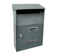 Cassetta postale Casella dei messaggi Cassetta postale in metallo for casa Villa Cassetta postale da esterno(Sand grain ash)