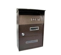 Cassetta postale Casella dei messaggi Cassetta postale in metallo for casa Villa Cassetta postale da esterno(TX0084 bronze)