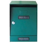 Cassetta postale casellario in lamiera verniciata verde buca interno esterno