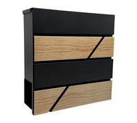 Cassetta postale Cassetta da muro Cassetta per giornali Postbox effetto legno