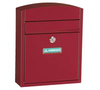 ARREGUI Compact E5736 Cassetta Postale Individuale in Acciaio, Cassetta della Posta da Parete, Cassetta Postale Da Esterno, Dimensione S (DIN A5), Facile da Montare, Rosso