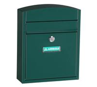 ARREGUI Compact E5733 Cassetta Postale Individuale in Acciaio, Cassetta della Posta da Parete, Cassetta Postale Da Esterno, Dimensione S (DIN A5), Facile da Montare, Verde