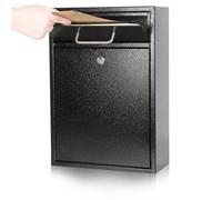 Cassetta postale con serratura a chiave in acciaio KYODOLED, cassetta postale da esterno con serratura a parete, cassetta postale di sicurezza, c