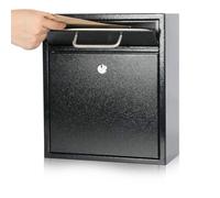 Cassetta postale con serratura a chiave in acciaio KYODOLED, cassetta postale da parete con serratura per esterni, cassetta postale di sicurezza