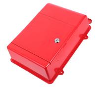 Cassetta Postale con Serratura Chiave da Parete in Plastica Rossa | Design Moderno, Resistente alle Intemperie, Uso per Ufficio e Casa, Box Chiudibile per Posta e Oggetti