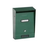 Cassetta postale con tetto verniciata verde 6026 10-201.22 lettere Silmec