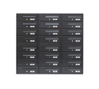 Cassetta postale condominiale 24 posti cm 120X17X62H OPPURE 60X17X124H - Modello Modular