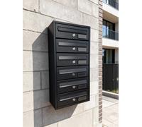 cassetta postale condominiale 6 comparti cm 30x17x62h