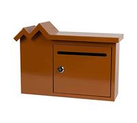 Cassetta postale creativa in acciaio zincato, con serratura, montaggio a parete, per interni ed esterni, stile vintage, decorazione pratica per la casa