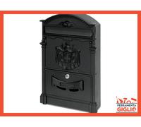 Cassetta Postale da Esterno Artistica per la Posta Vintage Antica Nera