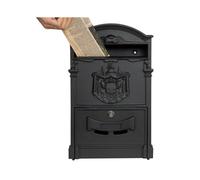 Cassetta Postale da Giardino Vintage - Alluminio Pressofuso con Piastra In Acciaio Inossidabile per La Cassetta Postale da Giardino di Casa