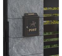 Cassetta Postale da Muro con porta Bronzo 29 x 13 x 41 cm