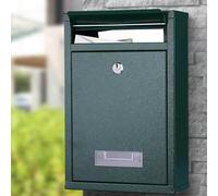 Cassetta Postale da Parete in Acciaio Inox Buca Lettere per Posta da Esterno con Chiusura a Chiave (Verde) Dai un tocco semplice ed elegante all'ingresso del tuo appartamento con la nuovissima cassett