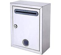 Cassetta postale da parete in acciaio inox con serratura, resistente alle intemperie, soluzione per la consegna e i reclami per la casa e il lavoro