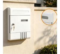 Cassetta postale da parete moderna e minimalista, impermeabile e antiruggine per esterni, cassetta postale con serratura adatta per cortile di villa, giardino, ricezione di posta e pacchi all'aperto, 