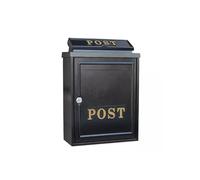 Cassetta Postale Da Parete per Esterni, Cassetta Postale Di Sicurezza con Serratura per Marciapiede, Cassetta Postale In Metallo Resistente Alla Ruggine per Casa O Appartamento(Gold)