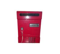 Cassetta Postale da Parete Rosso Serratura a Cilindro mm. 290x200x65 UTILIA