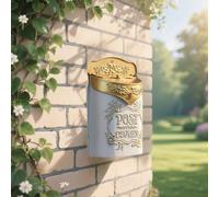 Cassetta postale dal design vintage, robusta cassetta postale da parete per