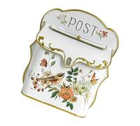 Cassetta postale decorativa, A | Cassetta delle lettere da parete in ferro con aletta frontale, finitura verniciata a polvere, per ingresso, cancello