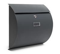 Cassetta postale di design V17 antracite, vernic. a polvere, montaggio a parete