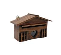 Cassetta postale for esterni in legno, cassetta postale rustica creativa for la consegna di lettere di decorazioni for la casa, l'azienda e il paese(S)