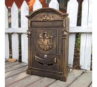 Cassetta postale for il sollevamento della casa Cassetta postale fissata al muro, etichetta da appendere, metallo, blocco con password retrò, codice decorazione del giardino