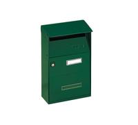 CASSETTA POSTALE SERIE 'EFFE' cm 22 x 11 x h 32,5 vern.verde ALUBOX