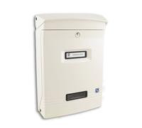 Cassetta postale Gioiosa bianca Silmec formato rivista in alluminio RAL9016