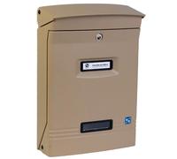 Cassetta postale Gioiosa Marrone tortora Silmec rivista alluminio RAL1019