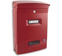 Cassetta postale Gioiosa Rossa Silmec formato rivista in alluminio RAL3002