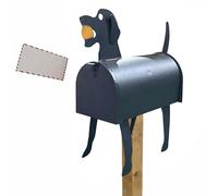 Cassetta postale impermeabile per patio, cassetta postale per cortile, cassetta postale con animali, graziosa cassetta delle lettere per casa, giardino, giardino, fattoria, decorazione per cassette