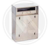 CASSETTA POSTALE IN ACCIAIO INOX PER ESTERNO PER RECINZIONI 22x8,5/11,5x30 cm.