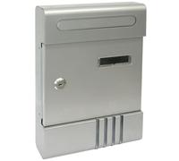 Utilia GINEVRA Cassetta postale acciaio con cilindro mm. 205x65x290 H SILVER
