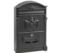 CASSETTA POSTALE IN ALLUMINIO PRESSOFUSO MOD REGIA COLORE GRIGIO GHISA 452