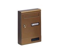 Cassetta postale in alluminio senza tetto colore bronzo Silmec 10-351.73