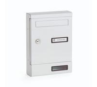 Cassetta postale in alluminio verniciata bianco 9001 Silmec 10-351.01